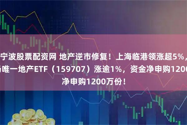 宁波股票配资网 地产逆市修复！上海临港领涨超5%，全市场唯一地产ETF（159707）涨逾1%，资金净申购1200万份！