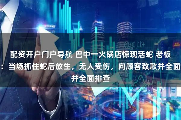 配资开户门户导航 巴中一火锅店惊现活蛇 老板回应：当场抓住蛇后放生，无人受伤，向顾客致歉并全面排查